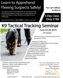 Read more about the article Tactical Tracking Seminar – Windcrest, Texas June 24-26